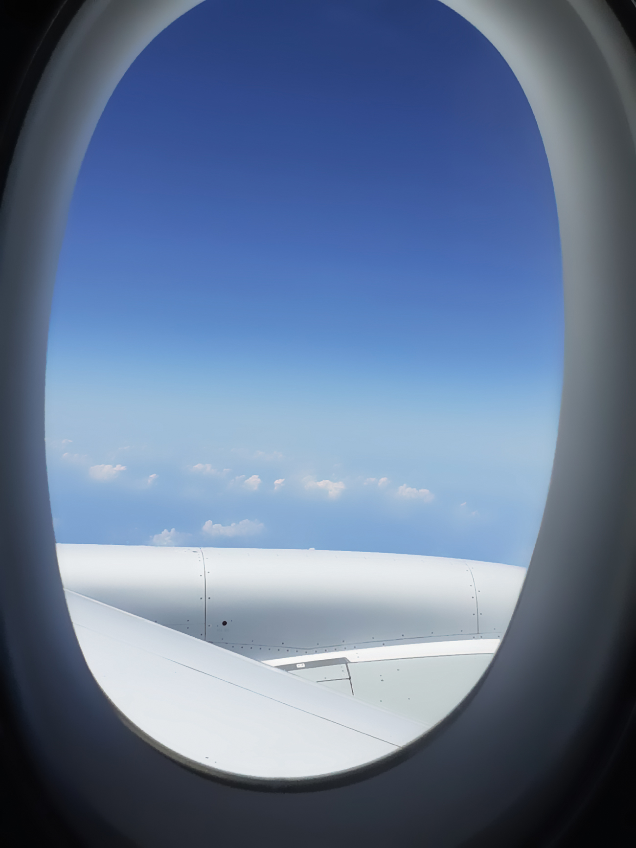 Window view from airplane